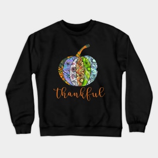 Thankful Pumpkin Fall Tshirt Crewneck Sweatshirt